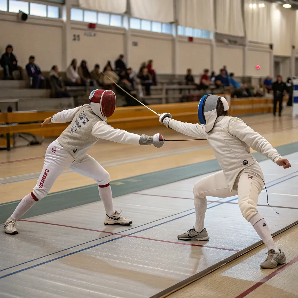 Fencing practice at DREXANTHERIL